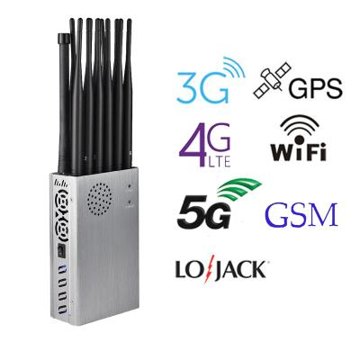 12 jammer do sinal da frequência ultraelevada do VHF de WiFi Lojack 20m dos canais 2.5dBi