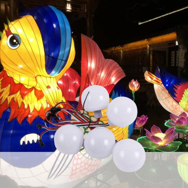 Iluminação de parques de diversões LED Iluminação decorativa 60mm 5050RGB 2W DC12V Iluminação decorativa
