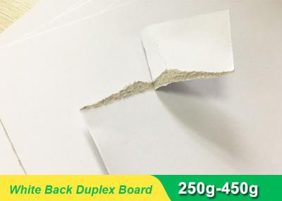 Coated Paperboard carton board White Back Duplex Board Sheet / Roll 250gsm ~ 450gsm