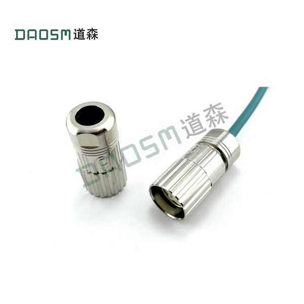 19 Contacts M23 Power Connector Copper Alloy Material Crimp Termination Style