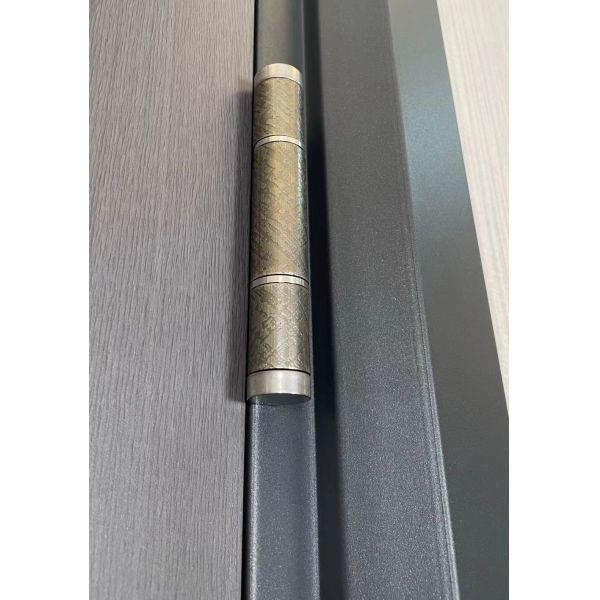 Customizable Fingerprint Front Door Steel Security Door With Knock Down Frame