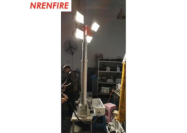 4m vehicle roof mount pneumatic telescopic mast light tower-inside wires