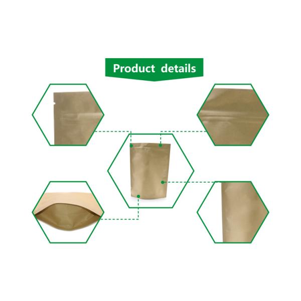 Гравуре печатая молнию бумаги Крафт кладет водоустойчивое в мешки повторно использованное таможней для упаковки