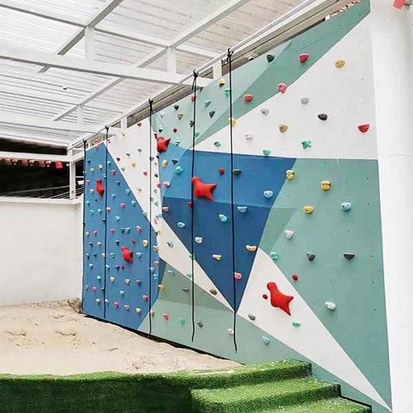 Backdrops Playroom Rock Climbing Wall Fiberlass Material Corrosionproof