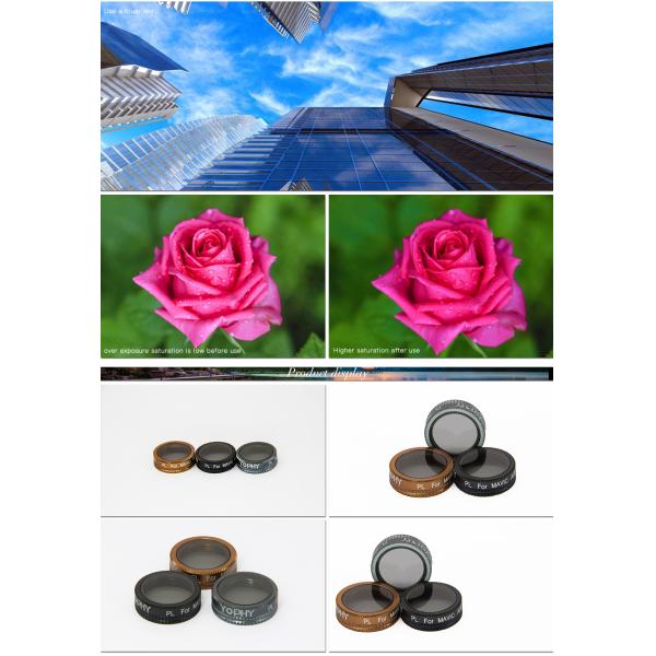 Clear DJI Air Pro ND Filter , AGC Digital Camera Lens Filters Sets