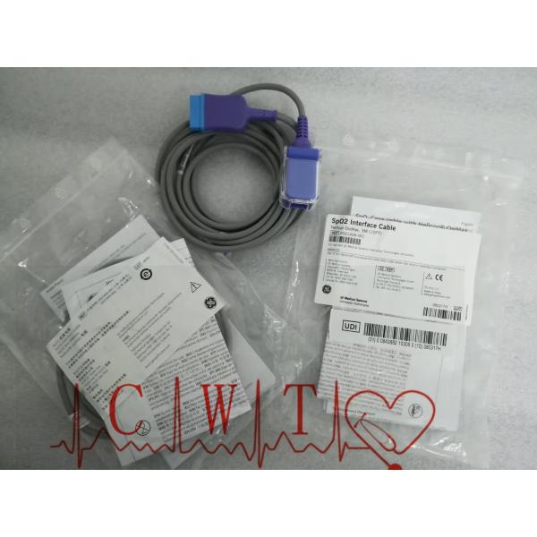 Rubber SPO2 Interface Cable , 3M 10FT Medical Equipment Cables