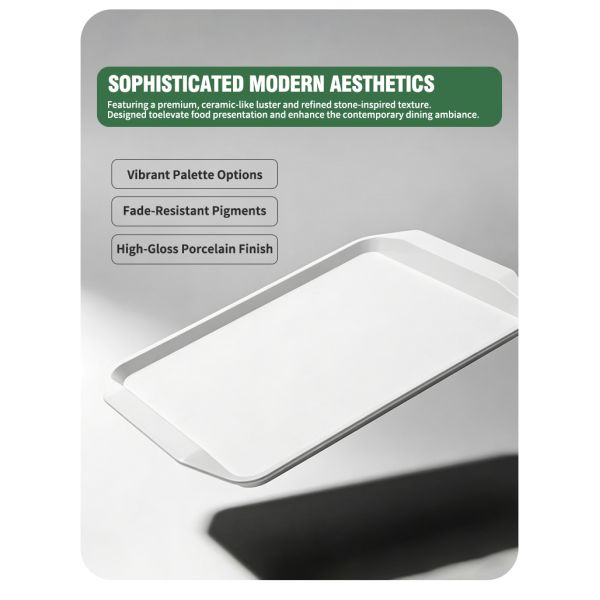 Premium Stone-Textured Commercial Serving Tray