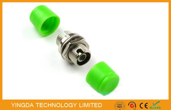 Adaptador liga de zinco FC da fibra óptica de FC/acoplador do APC verde de cobre