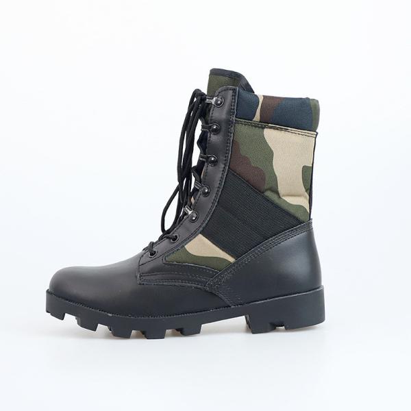 Botas de trabalho tático de alta qualidade para homens Botas de combate pretas para motocicletas Botas de defesa de caminhada
