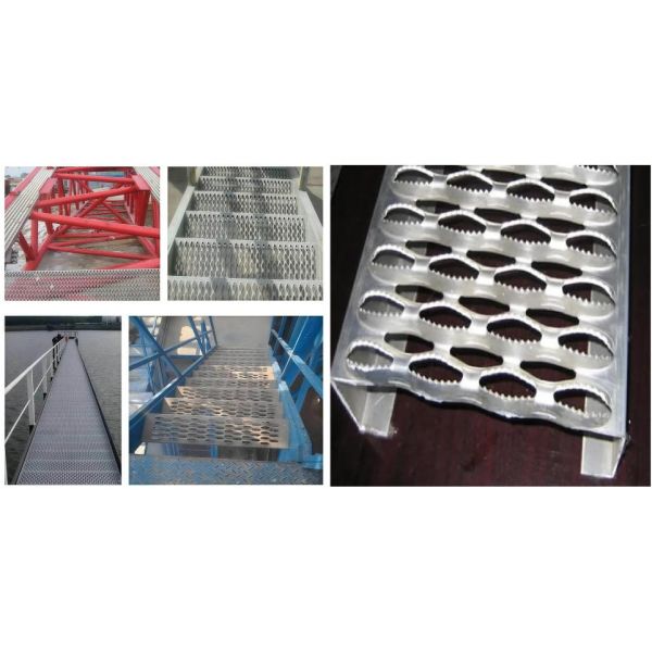 Heavy Duty Grip Strut Perforated Metal Plank Grating Storage Areas