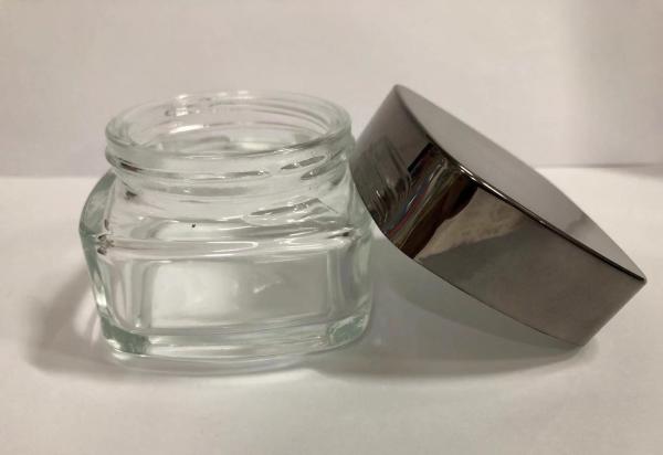 Frascos de creme de vidro maiorias quadrados/garrafas de creme cosméticas que empacotam o vários logotipo e cor