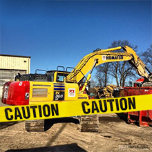 Biohazard High Visibility Tape Halloween Decoration Tape for Haunted Houses, Yard Décor, Parties | Caution