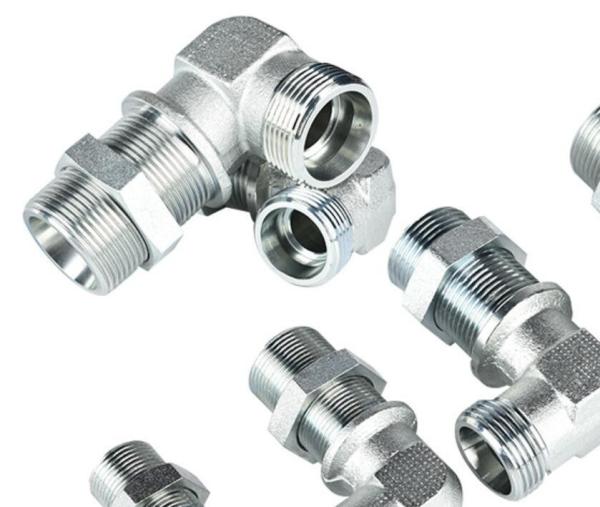 Round Head 90 Degree Elbow Metric Thread Male M12X 1.5 to M52 X 2 Bulkhead Fittings