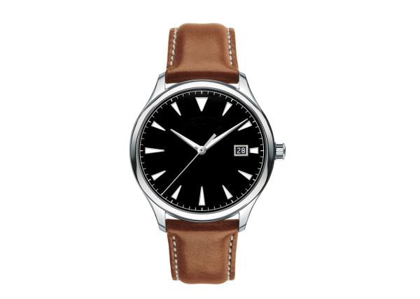 Super Swiss Luminous Leather Stainless Steel Watch , Rose Gold Waterproof Watch