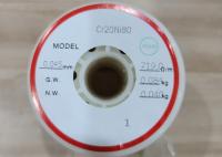 Calefacción eléctrica del alambre del nicrom de Ni80 Cr20ni80 resistente