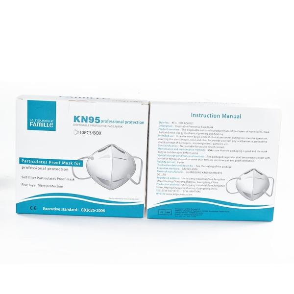 KN95 Medical Mask Antibacterial Disposable Mask PM2.5 Respirator Safety