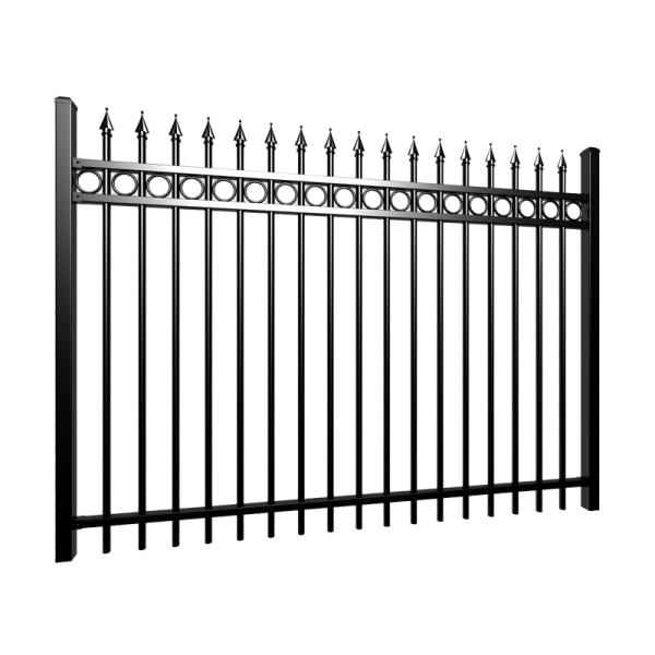 Garden Spearhead Fence Panels Tubular Steel Fence Galvanized Welded Wire Outdoor Metal 358