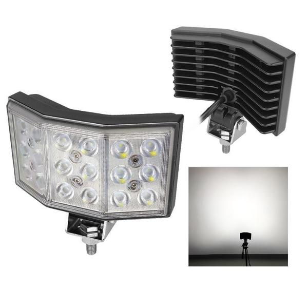 240 Degrees Wide Angle Forklift Light 54W Auxiliary Headlights LED Work Light