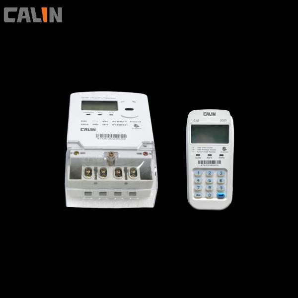 Split Type Single Phase Prepaid Electricity Meters BS5685 Footprint Kwh Meter