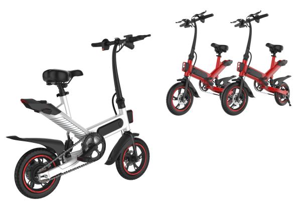 Beautiful 12 Inch Aluminum Folding Electric Bike Max Load 120 Kgs With Mechanical Disc Brake