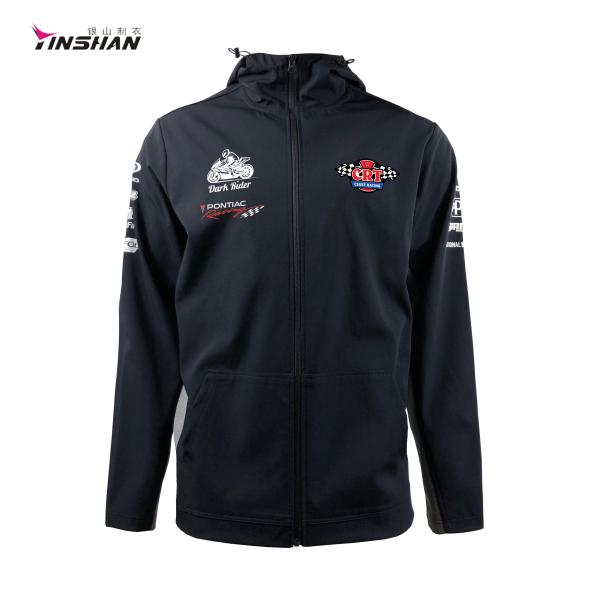 Logo personnalisé Vêtements de sport pour hommes Vêtements pour hommes avec fermeture à glissière décontractés pour F1