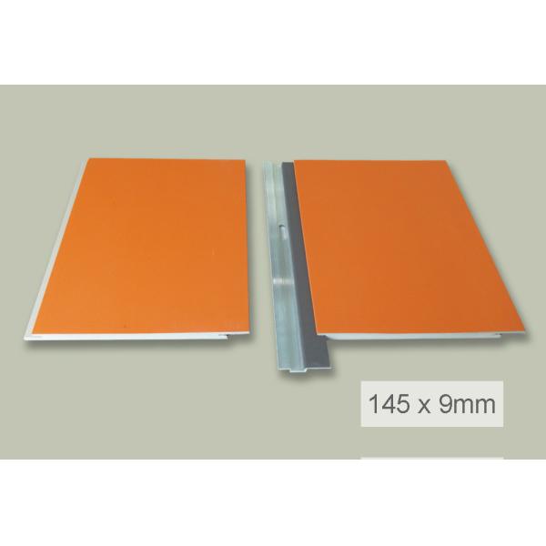 Внутренняя толщина ширины x 9mm цвета 600mm панели стены Wpc белая прокатанная