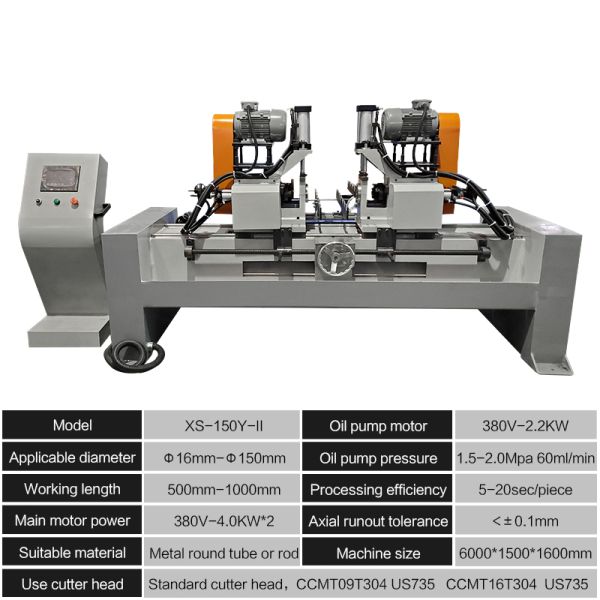 Cedar Hotsale Xs-80ac Double End Chamfering Machine for Round Short Small Workpiece Pipe Solid