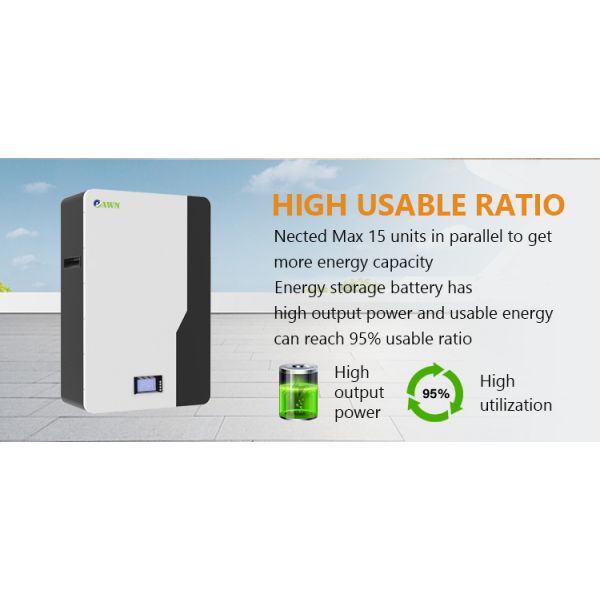 51.2v 100ah Lithium Battery Home Energy Storage Battery  Lithium Battery for Solar for Wall Mounted