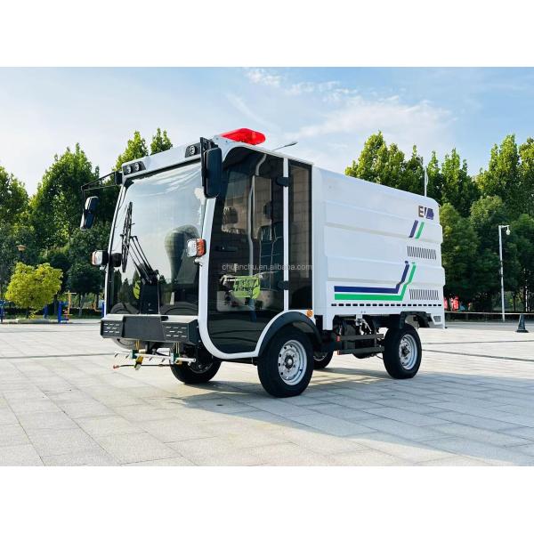 Fully Enclosed Sanitation Cleaning Truck Four Wheel Drive Pure Electric Sprinkler Truck