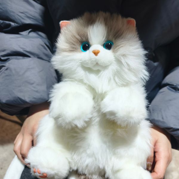 Realistic Animatronic Remote Control Backpack Cat with 3000mAh 12V Battery and Textured Elastic Fabric - Customized Design