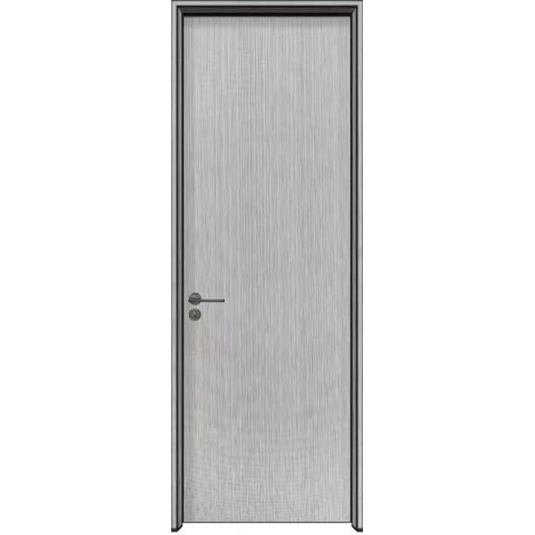 Interior Simple Modern MDF Melamine Wooden Door For Bathroom