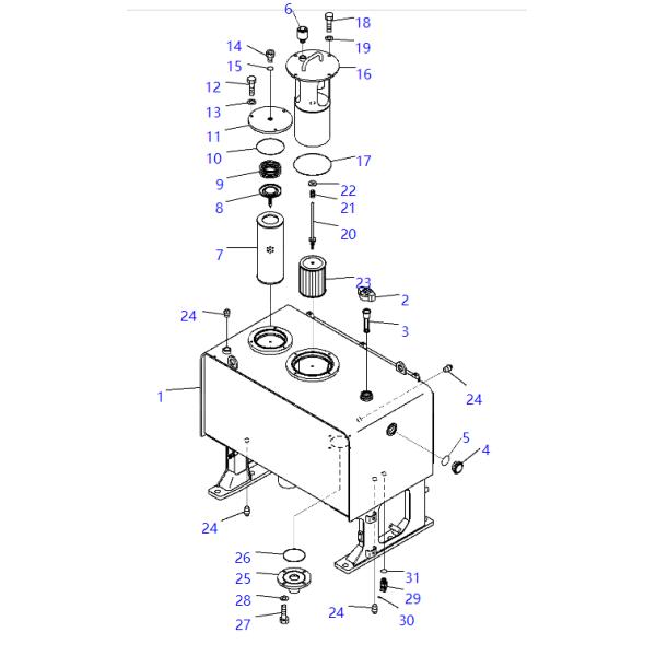 285-62-17320 2856217320 Element KOMATSU Excavator Spare Parts For PC1000 PC1100