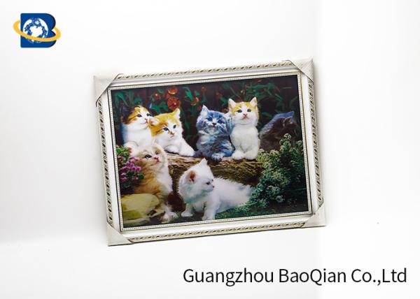 Parede da casa que imprime a imagem animal bonito da aleta do gato/panda das imagens 3D Lenticular