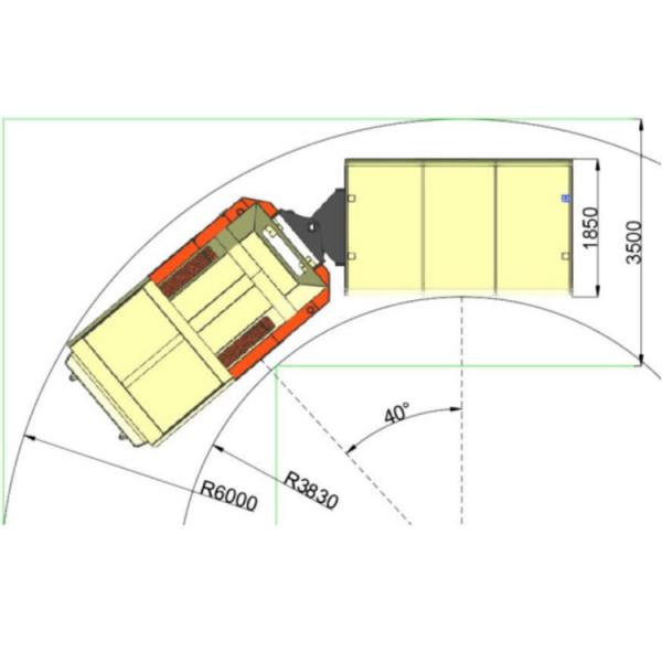 Дизельный привод машины для подземных горных работ на 16 мест с питанием от STRU-16