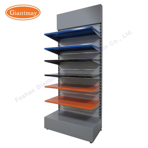 Retail Cosmetic Angled Slatwall Shelves Cigarette Display