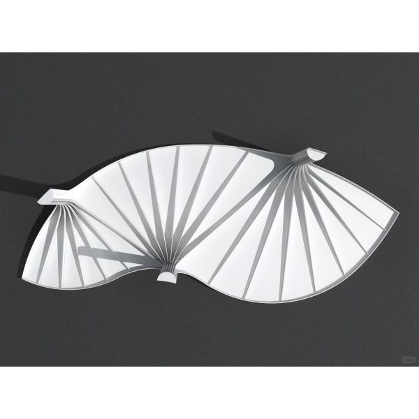 Leaf Canopy Sculpture - Nature-Inspired Architectural Shade & Rain Protection