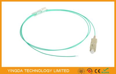 Conector OM3 da trança da fibra óptica do SC de FTTx - 300 10G, Aqua do milímetro 5M da trança do SC