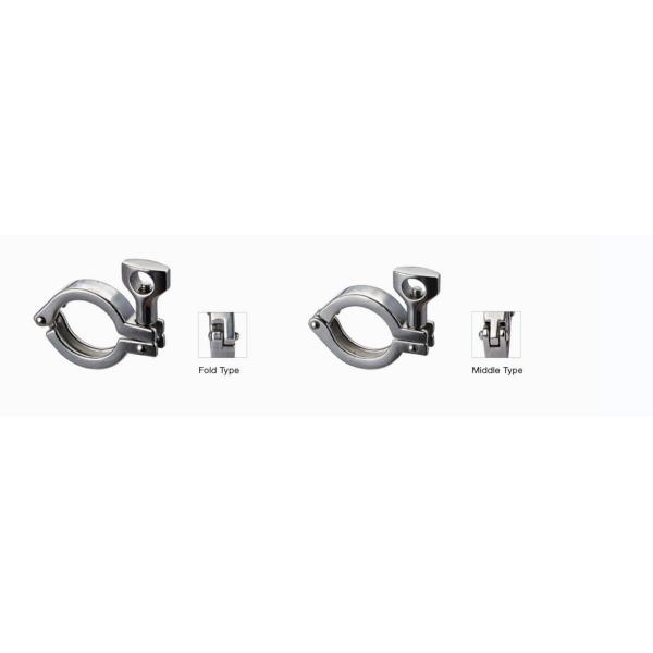 SS304 Single Pin Clamp Sanitary Food Grade Stainless Steel Hinge Tri Clamp 1,5