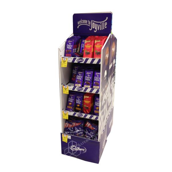 Paper Material Corrugated Carton  Paper Type Advertising Pop Up Cardboard Display Stand