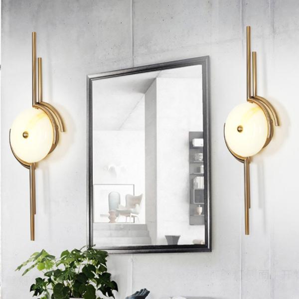 Postmodern personality natural marble light luxury art wall lamp simple living room creative marble wall light (WH-OR-13