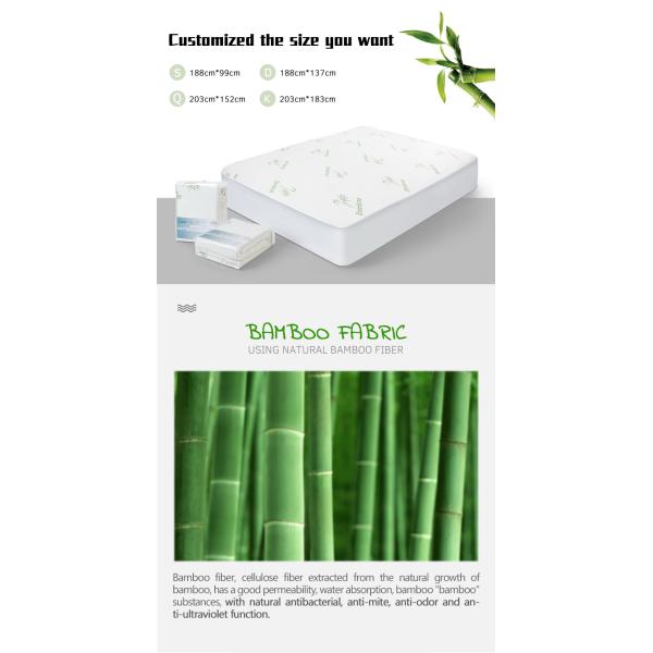 210cm Width Knitted Jacquard Bamboo Fiber Fabric Waterproof For Mattress Cover