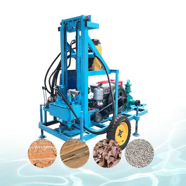 Máquina de perfuração de poços de água com motor hidráulico, bomba e motor Máximo 200 m Profundidade 420 mm Diâmetro