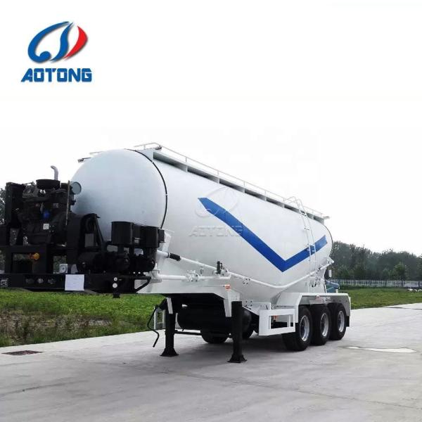 4 eixos 40cbm 45ton 60ton Cimento Reboque Capacidade de carga elevada Semi-reboque de pó