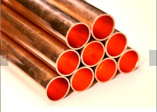 Copper Straight Tubes Air Conditioner Material Dia 8mm For Water Heater