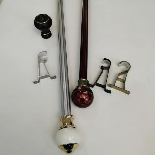 Electroplated 0.3mm 6.7m Steel Pipe Curtain Rods