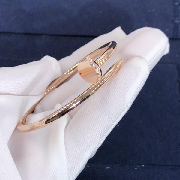Elegant Car Tier 18k GoldJuste Un Clou Bracelet  Natural Diamonds Real Gold Real Diamonds
