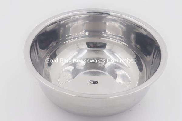28cm Big Size Seasoning Stainless Steel Round Basin