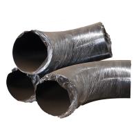 Le long coude du conduit de rayon de la norme ANSI B16.9 Wpb l'acier au carbone Sch80 de 90 degrés a soudé