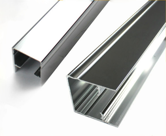 Square Mechanically Polished Aluminium Profile , Extrusion For Building Material