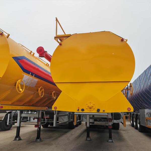 60m3 30 Tons Chicken Food Bulk Feed Trailer Animal Bulk Feed Delivery Tank Conveyor Transport Trailer